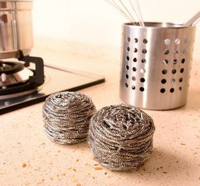 China Bola de limpeza de aço inoxidável do uso da cozinha para potenciômetros de lavagem do restaurante fornecedor