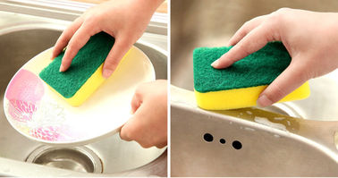 China Tamanho de lavagem da esponja 10x7x3cm do prato amigável de Eco não fácil deixar cair migalhas fornecedor
