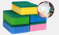 Esponja de lavagem do prato resistente com material high-density da fibra de poliéster
