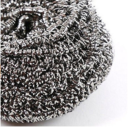 As almofadas de limpeza de aço inoxidável da cor de prata, anti oxidação SS410 de aço inoxidável esfregam