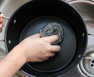 China almofada de limpeza de aço inoxidável de 0.15mm nenhuma lasca para potenciômetros de lavagem do restaurante fornecedor